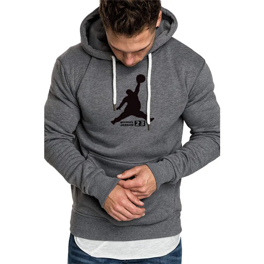 

Men Sweatshirt Hip-Hop Male Hooded Hoodies Pullover Hoody Autumn 2021 New Arrival High JORDAN 23 Printed Sportswear clothing