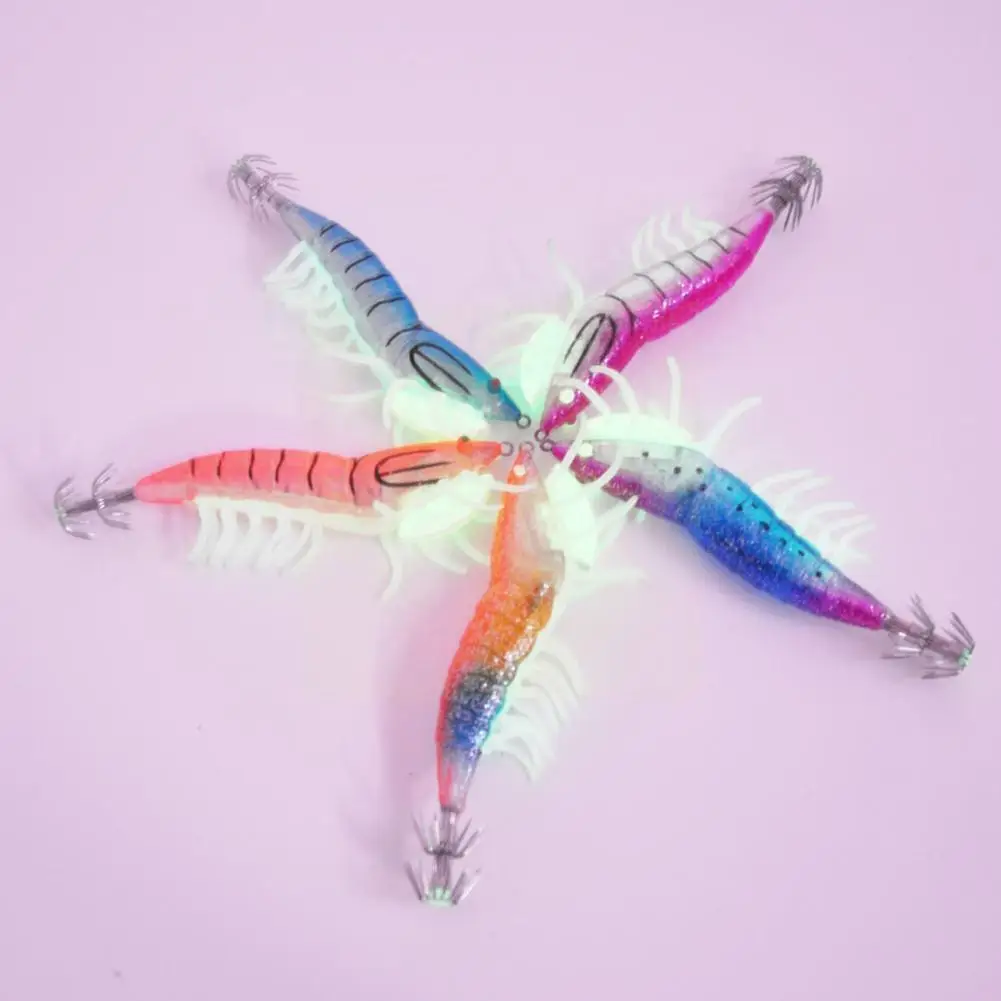 

5 шт., Мягкая Блестящая силиконовая приманка для рыбалки «Карп»