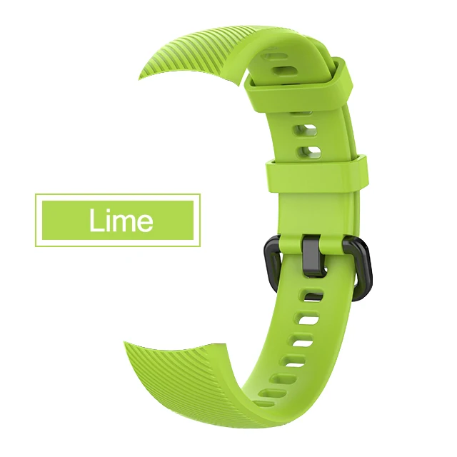 Ремешок на запястье для huawei Honor Band 5/4/3 для huawei группа A2 Smart Watch Sport браслет ремень для huawei Honor Band 5 группа 4 - Цвет: Lime