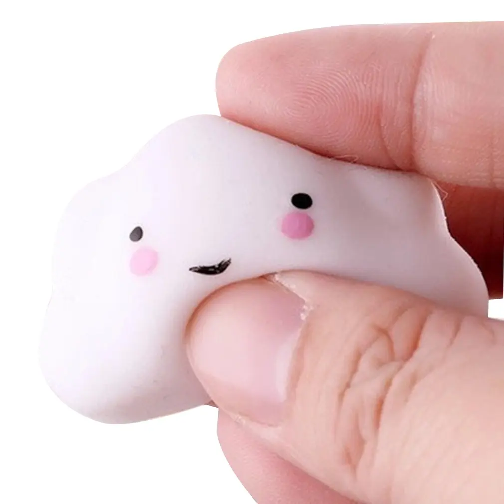 Мини Изменение цвета Сжимаемый милый кот антистрессовый мяч Mochi Rising Abreact мягкая