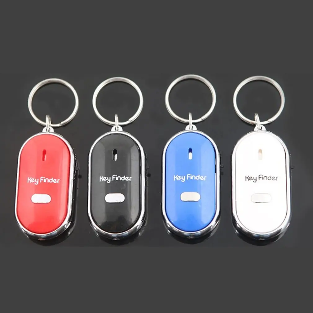 

Whistle LED Light Torch Remote Sound Control Lost Key Finder Locator Remote Keychain Keychain Keyring With Whistle Claps