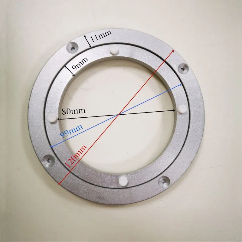 Металлический вращающийся на 360 ° базовый подшипник робота градусов Диаметр 120 мм