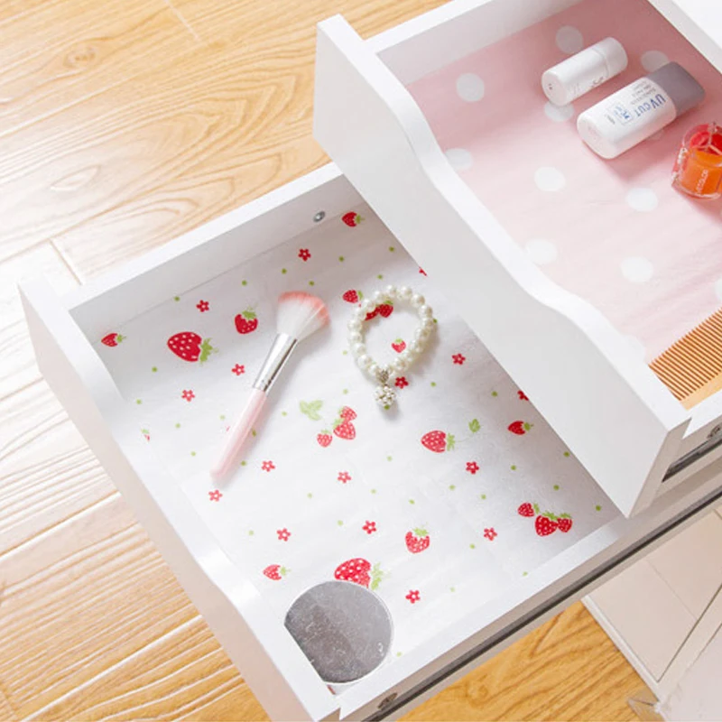 5M Reusable Drawer Mat Contact Paper Cabinet Liner Moisture-proof Waterproof Dust Proof Non-Slip Kitchen Table Shelf Liner Pad