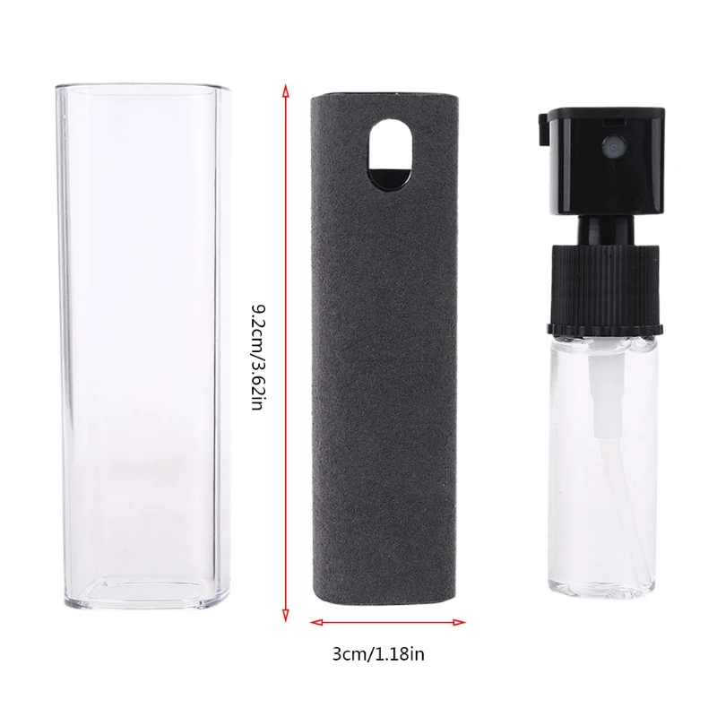 

2 In 1 Phone Screen Cleaner Portable All-in-one Computer Keyboard Phone Screen Cleaning Spray+ Replenisher Liquid Set