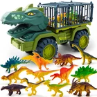 Игрушечный автомобиль с динозаврами, Большой инерционный автомобиль-переносчик, грузовик, игрушки с динозаврами, автомобиль, игрушки для детей, рождественские подарки