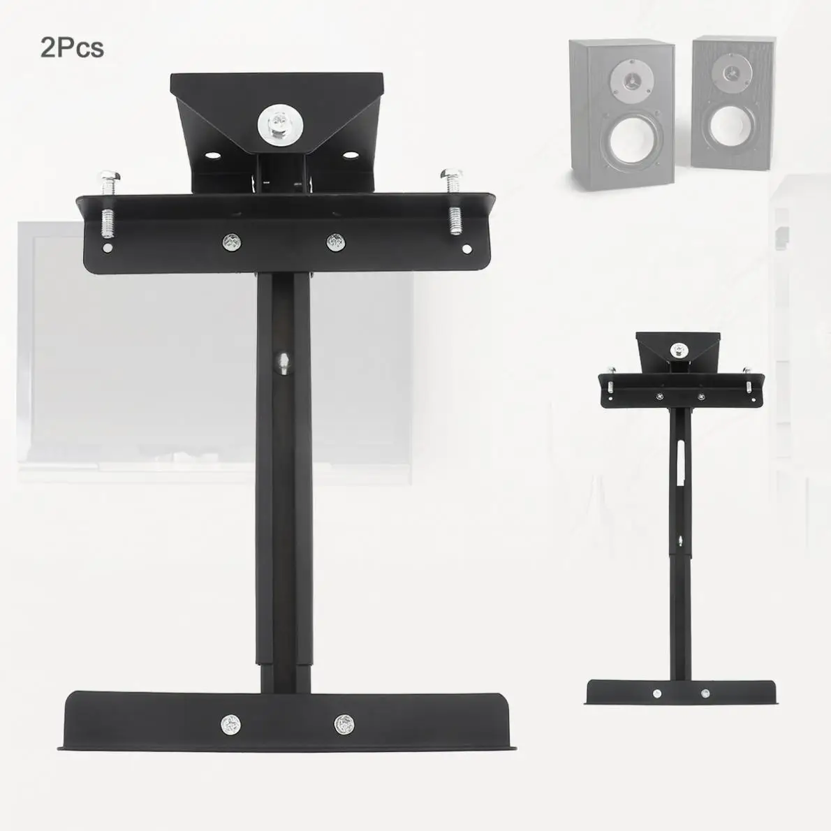 2шт Универсальный 20 кг металлический Телескопический Тип спикера кронштейн
