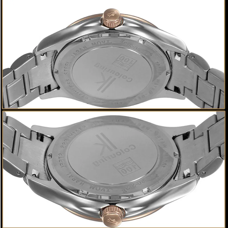 Парные часы Роскошные Кварцевые с механизмом мужские из нержавеющей стали