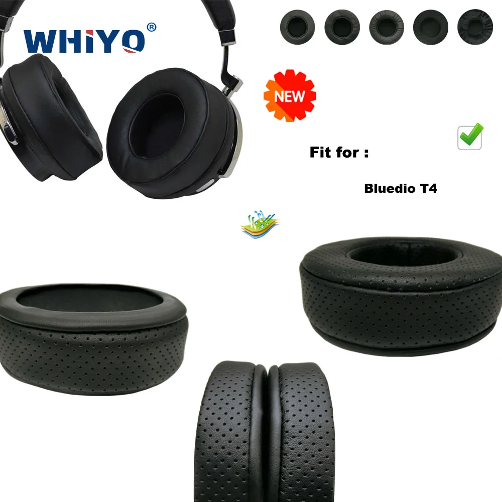 

New upgrade Replacement Ear Pads for Bluedio T4 Headset Parts Leather Cushion Velvet Earmuff Headset Sleeve Cover