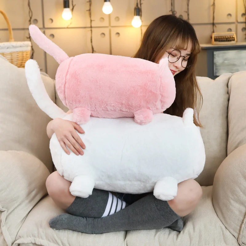 Lovely Cat Plush Toys Soft sleep Sofa back Pillow Cushion Cute Baby Appease Stuffed Animal Toy Dolls Kids Children Birthday Gift | Игрушки и