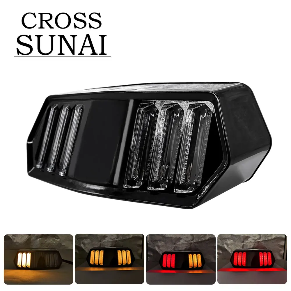 

For Honda MSX125 MSX 125 SF 2007 2008 2009 2010 2011 2012 2013 2014 Motorcycle Rear LED Tail Light Brake Turn Signals Integrated
