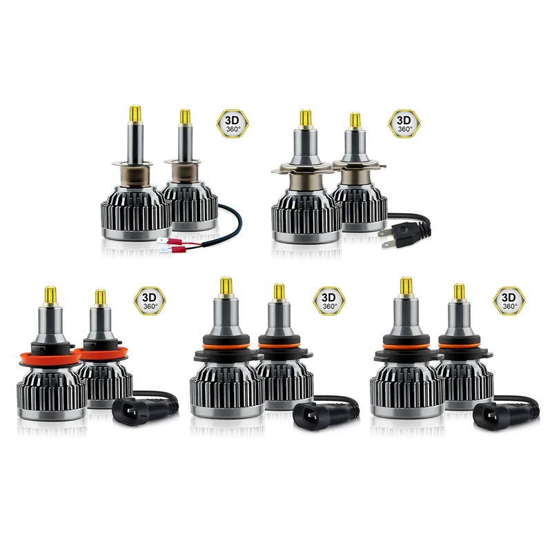 

2 x H7 Led светильник s 20000LM H1 H11 автомобильные лампы универсальные для авто 360 градусов HB3 9005 HB4 9006 светильник пы автомобильные аксессуары головно...