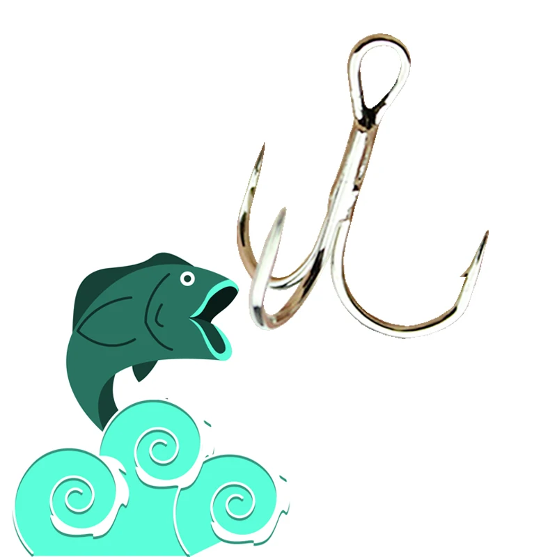 

2022 Barbed Anchor Fishing Hooks Treble High Carbon Steel Material Fishing Hooks Fresh Water Ocean Fishing Hooks Sharp Fishhooks