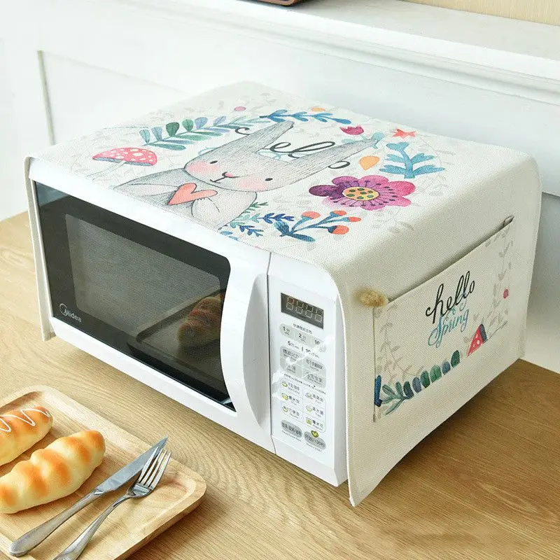 Universal  Microwave Oven Dust Cover Hood Oil Dust Cover Galanz oven Cover Kitchen Accessories Supplies Home Decoration