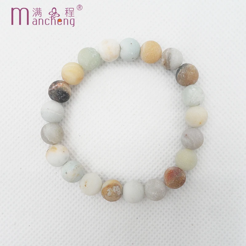 Щупальца Тики натуральные AAAAA 8 мм матовый мала амазонит браслеты на руку тасбих