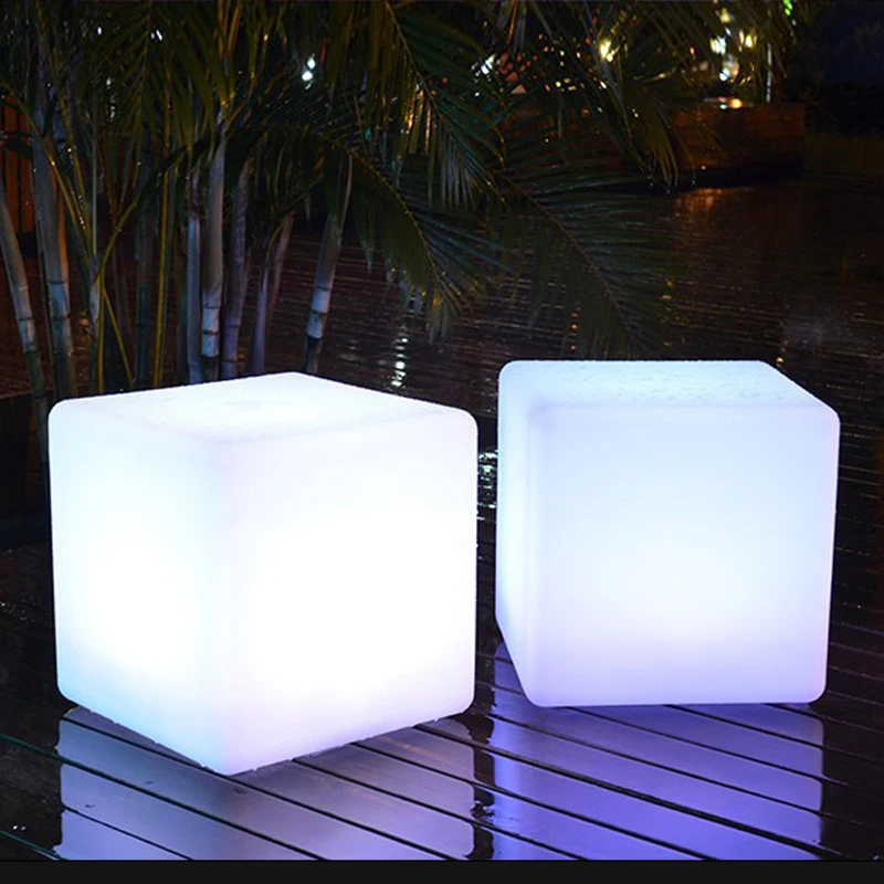 Koop Led Cube Licht Lichtgevende Meubels Afstandsbediening 16-Kleur Cubic Kruk Lamp Voor Outdoor Indoor Night Party Decor