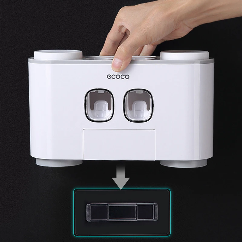 Toothbrush Holder Automatic Toothpaste Dispenser Wall Mount Rack Storage For Bathroom Home Bath Accessories | Дом и сад