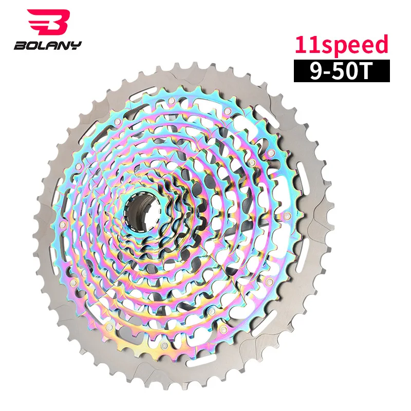 

BOLANY Vacuum Plating 11 Speed Cassette MTB For XD 9-50T Mountain Bike Freewheel 11S Competition-level Ultralight 385g Flywheel