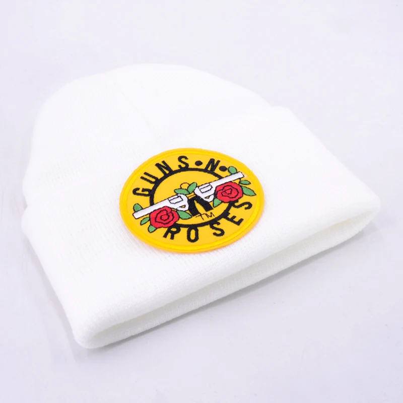Шерстяные шапки с логотипом Guns N Roses 6 цветов вязаные мужские зимние головные