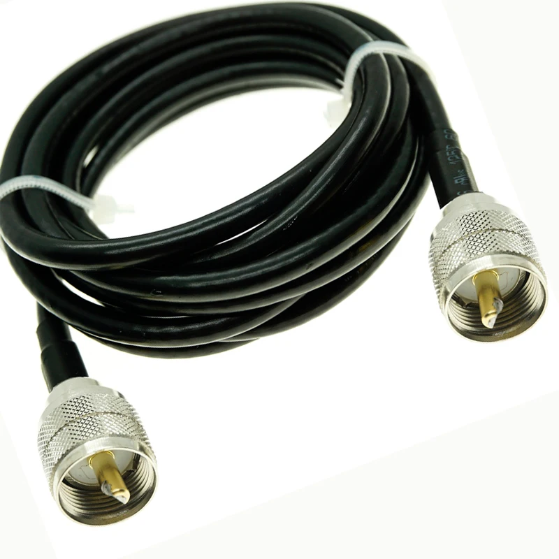 Кабель RG58 UHF штекер к PL259 PL 259 радиочастотный коаксиальный перемычка|Соединители| |