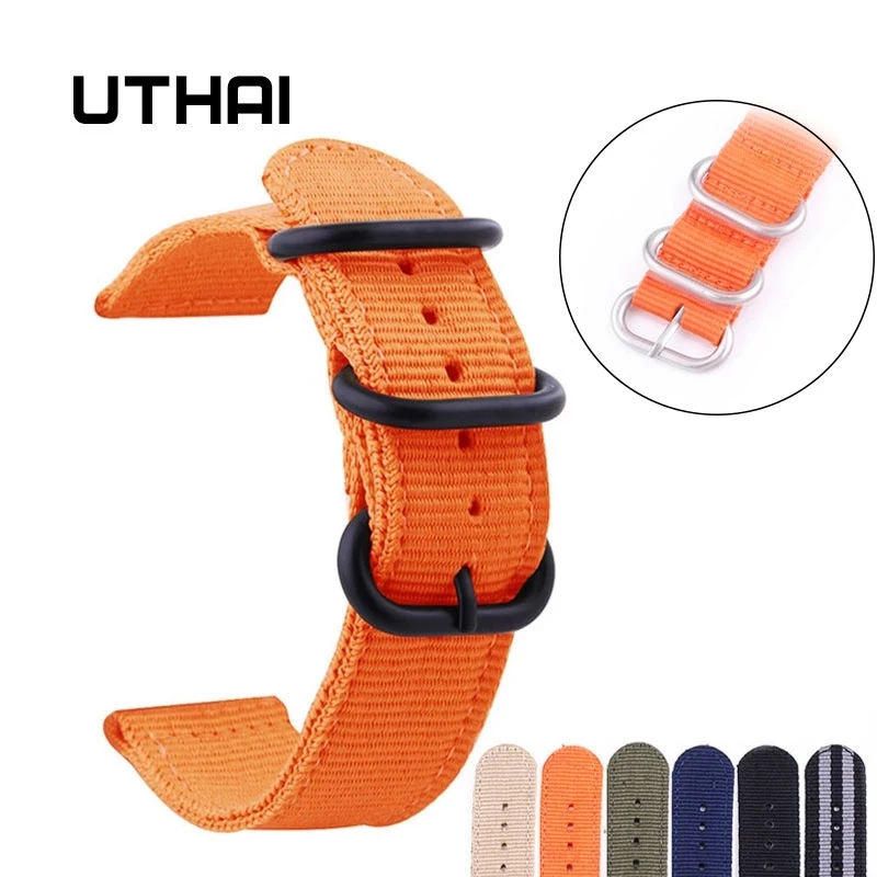 

UTHAI P13 20mm Watch Strap Nylon 20mm Watch Strap 24mm Watch Accessories High Quality 22mm Watch Band Watchbands