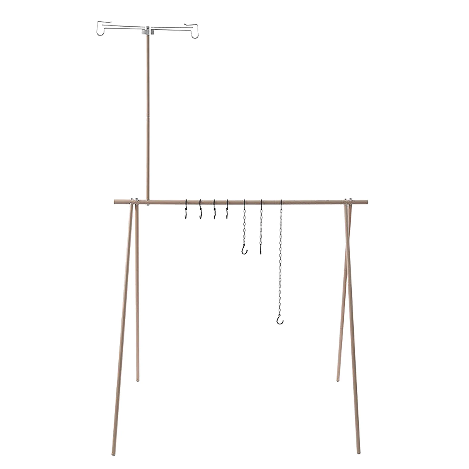 

Wood Lantern Stand Camping Tools Hanging Rack Portable Tripod Light Lantern Support Bracket For Picnic Hiking Fishing Garden BBQ