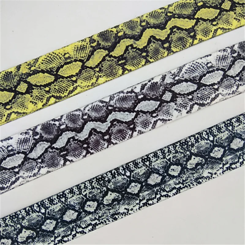 Кожа змеи нейлоновая сумка ремешок для DIY замена Регулируемая через плечо