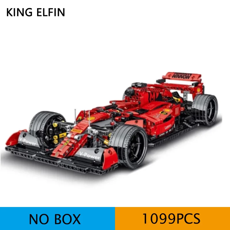 

Static SF90 racing car 023005 technology machinery FI sports car RS18 model building block boy toy birthday gift