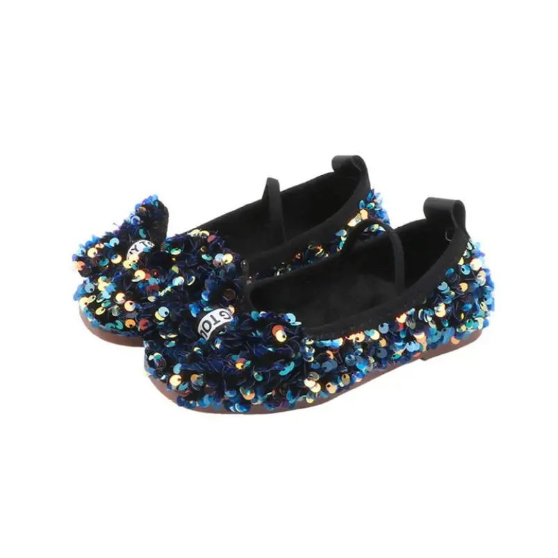 

Girls Leather Shoes for Children Wedding Dress Princess School Shoes Kids Summer Bow-knot Student Sandals Korean Fashion Shoes