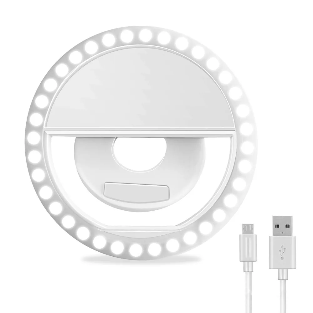Zayex USB зарядка селфи Портативный вспышка Led камера телефон фотография кольцо свет селфи свет ночной видео свет