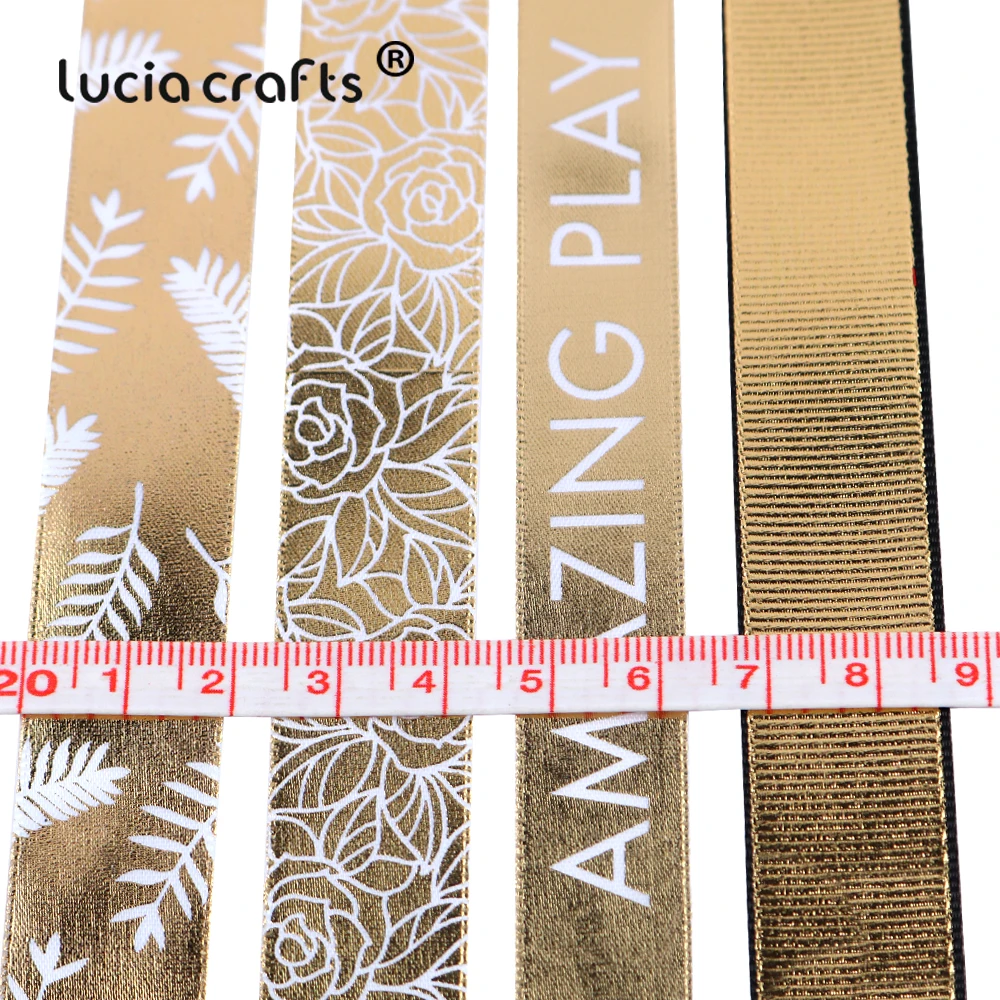 Lucia Crafts 16 20 мм атласная лента с принтом ленты бант подарочные принадлежности