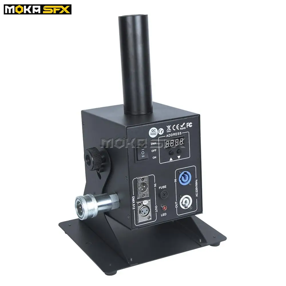 2 шт./лот регулируемый угол CO2 Jet cannon stage Cryo co2 струи DMX 512 контроль бесплатно 6 М шланг