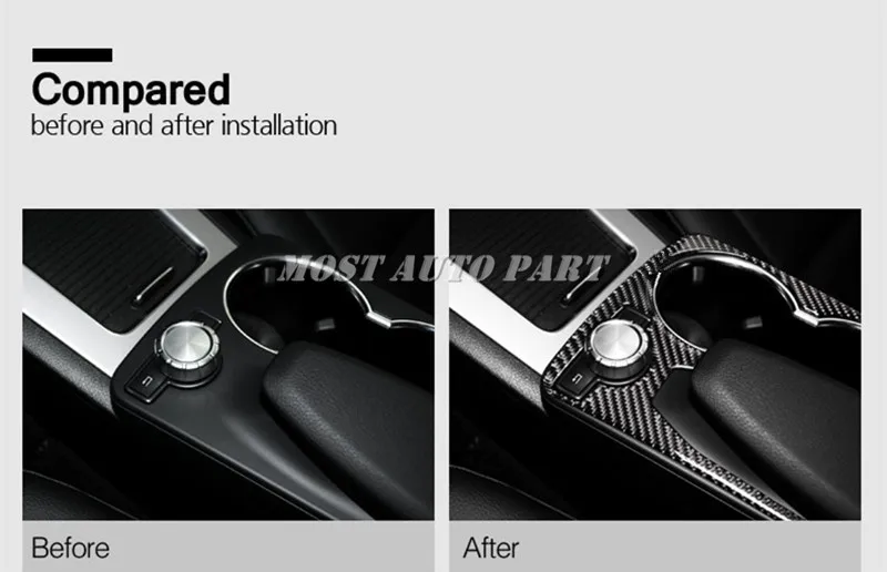 Держатель стакана для воды из углеродного волокна Benz GLK X204 2008 2015 аксессуары