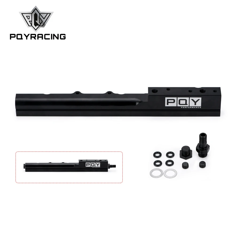 

PQY - Aluminum BLACK Fuel Rail for Honda Civic Si B-Series B16A2 & B16A3