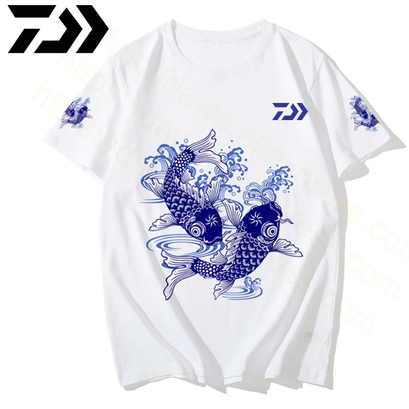 

Эксклюзивная Спортивная рыболовная Джерси с коротким рукавом, новинка 2022, Солнцезащитная рыболовная рубашка DAWA, быстросохнущая дышащая од...