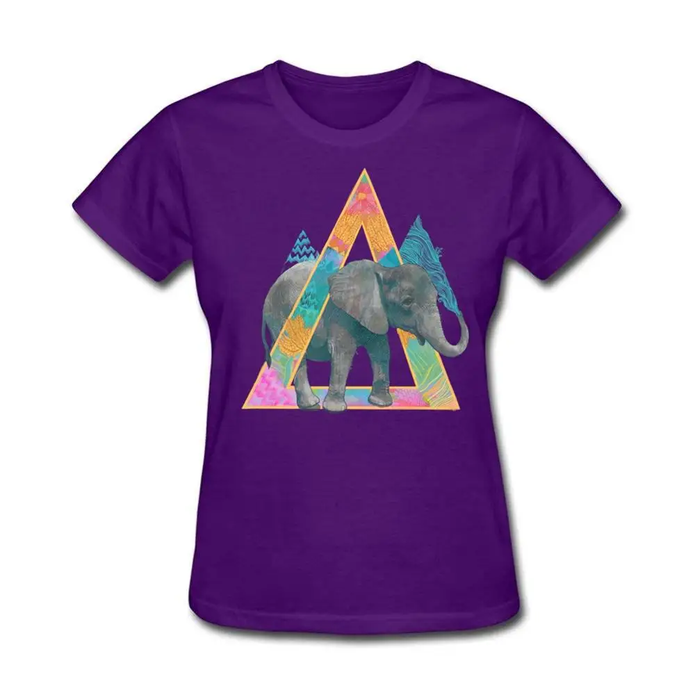Женские футболки с принтом логотипа со слоном лучшая треугольная футболка