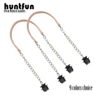 Новинка, huntfun, 1 пара, нубук, плоский, серебряный, короткий, толстый, одиночная цепь с пряжкой OT, черные винты для Obag O bag, ручки для женской сумки