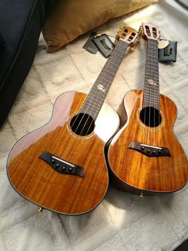 Гавайская гитара 23 дюймов/26 дюймов полный один акации миниатюрная укулеле