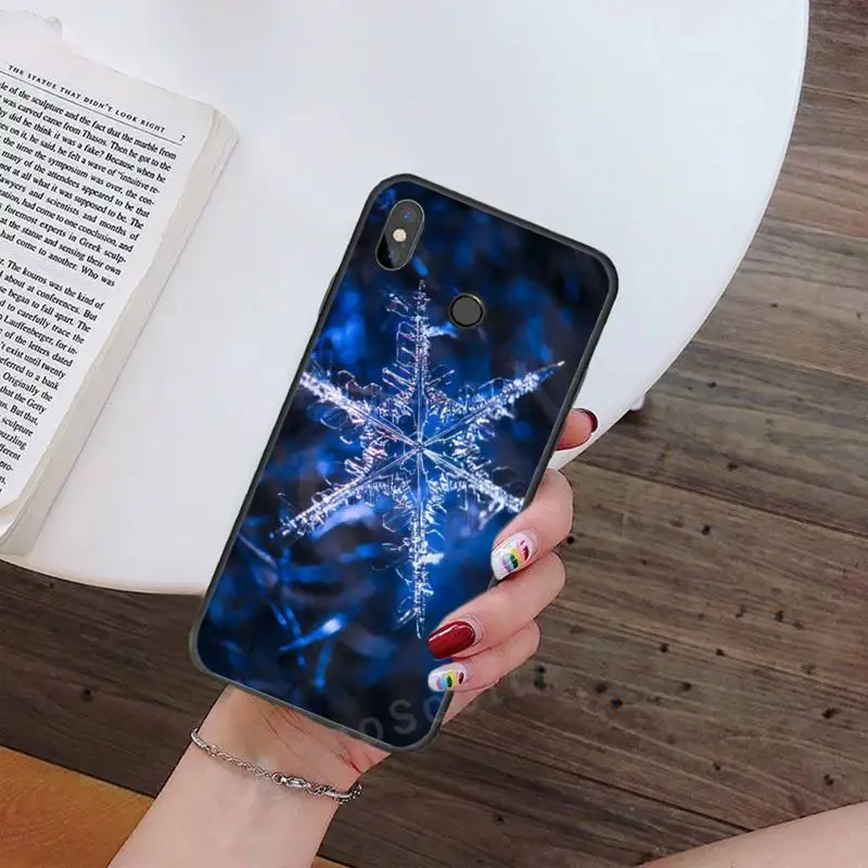 

Ice flower snow pattern Phone Case For Xiaomi Redmi note 7 8 9 t max3 s 10 pro lite Luxury brand shell funda coque