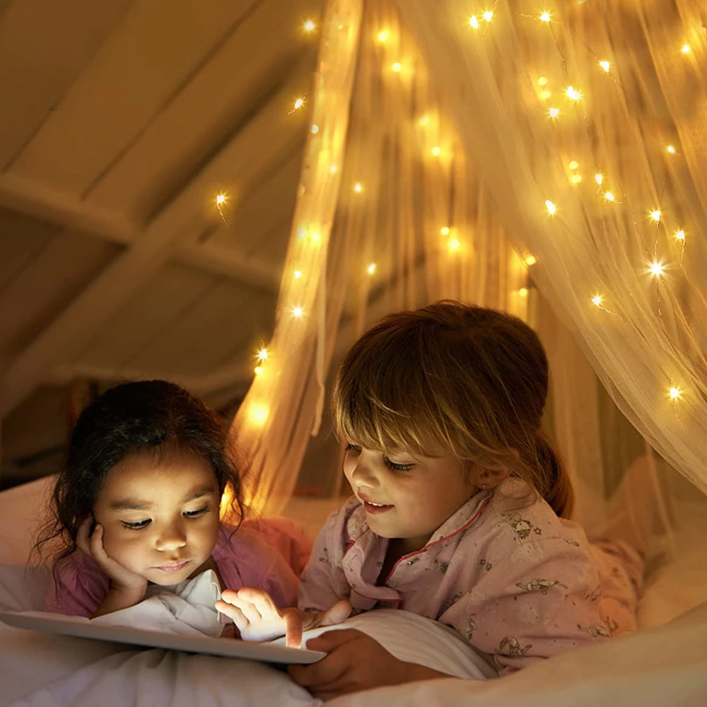 Горячая Водонепроницаемая медная проволочная гирлянда для отдыха на открытом