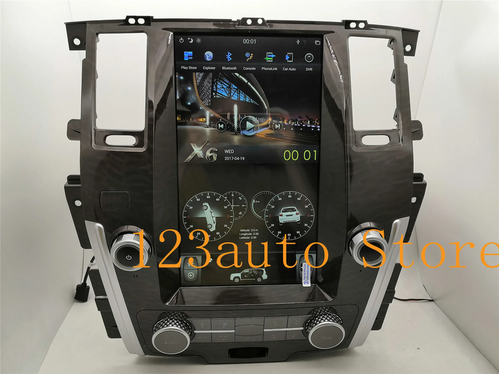 13,6 дюймов вертикальный Tesla стиль Android 8,1 автомобильный DVD gps плеер Мультимедиа naivigation для NISSAN PATROL 2010- PX6 HDMI