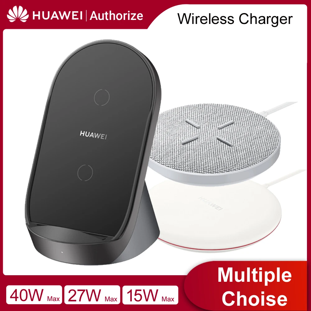 Беспроводное зарядное устройство Huawei SuperCharge 15 Вт 27 40 для Mate 30 Pro iPhone 12 iPhone11 Samsung