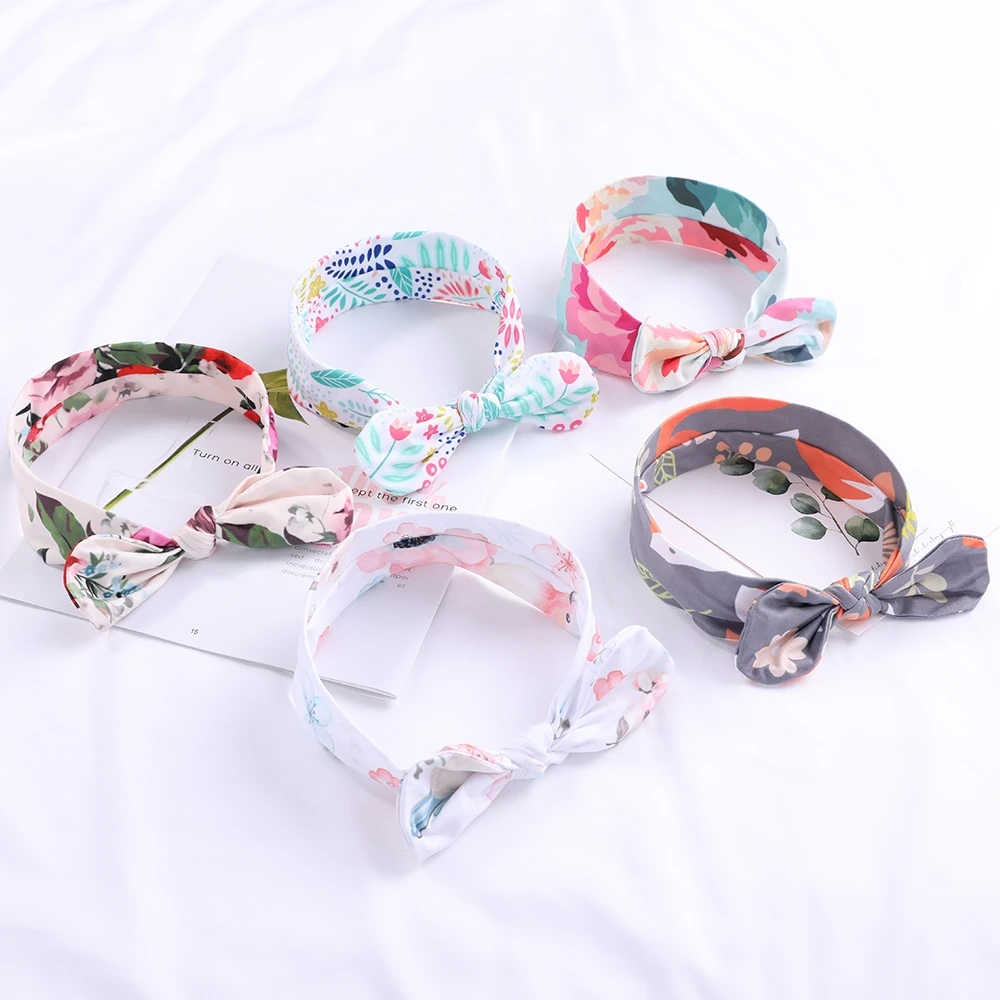 

Lovely Bowknot Elastic Head Bands For Baby Girls Headband For Children Tuban Baby Baby Accessories Floral Hair Hearband Hairbelt