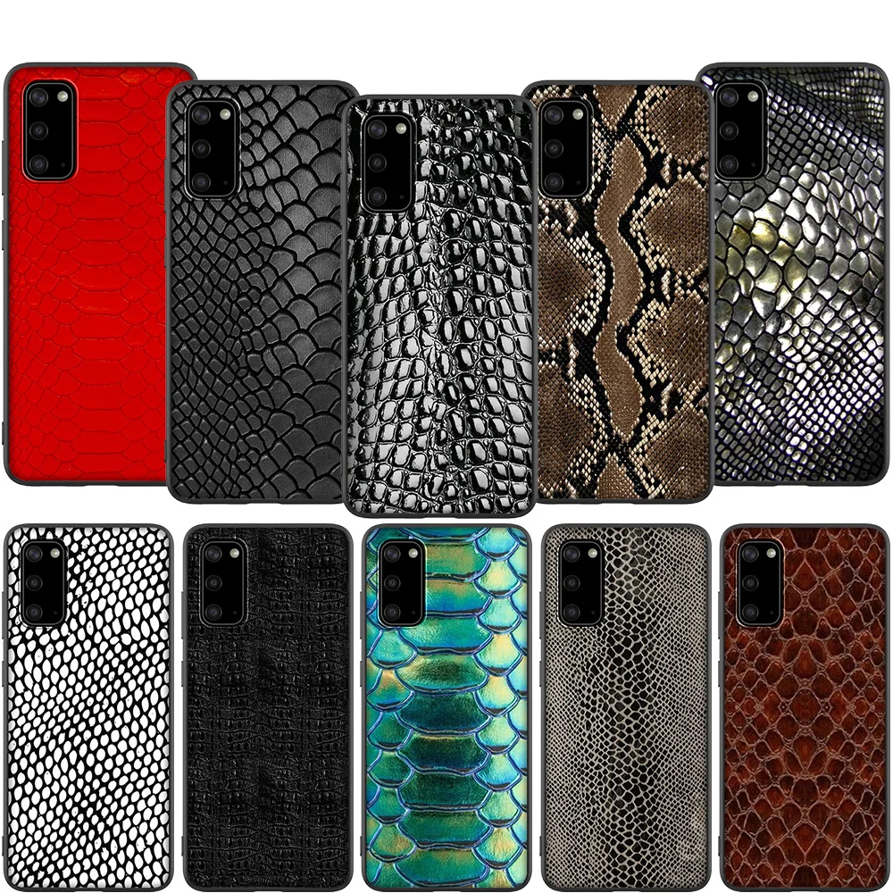 Мягкий чехол Lavaza из змеиной кожи для Samsung Note A3 A5 A6 A7 A8 A9 A10s A20s A30s A40s A50s 10 A70 8 9 J6 Plus |