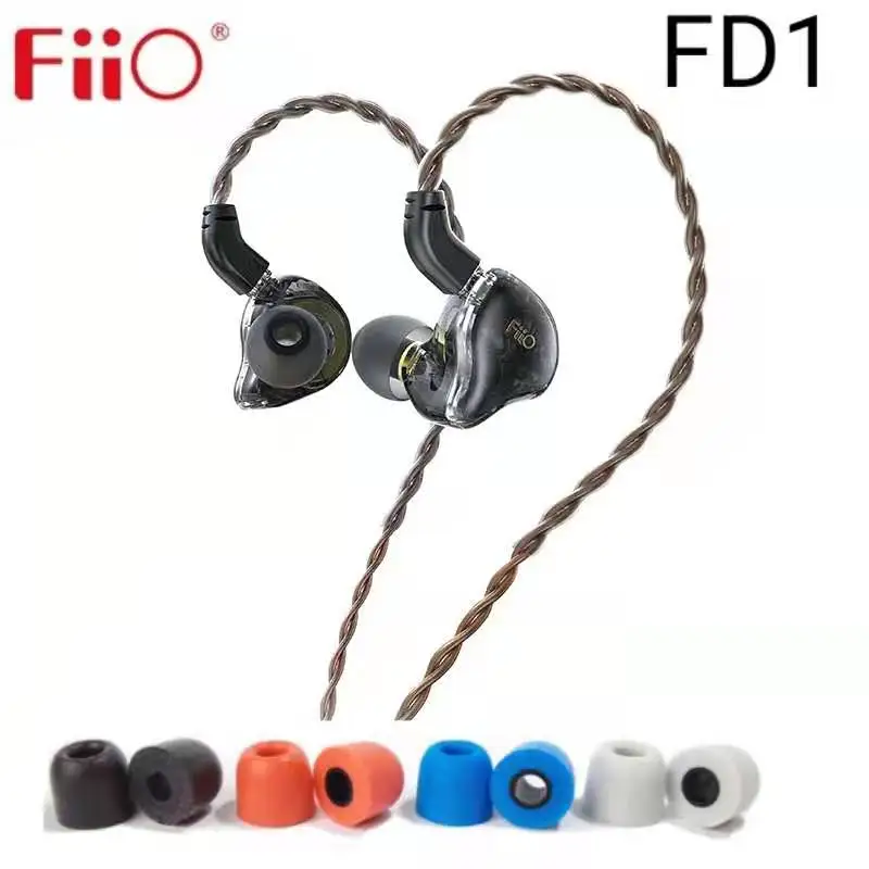 Динамический блок Hifi FiiO FD1 с бериллиевым покрытием съемный кабель наушники