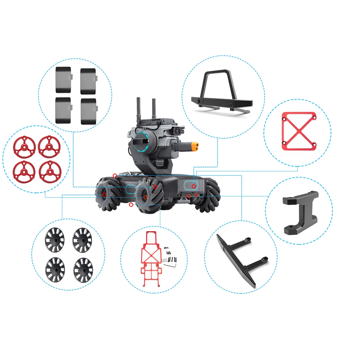 8 в 1 комплект передний и задний бампер с защитой от кражи|Наборы аксессуаров для