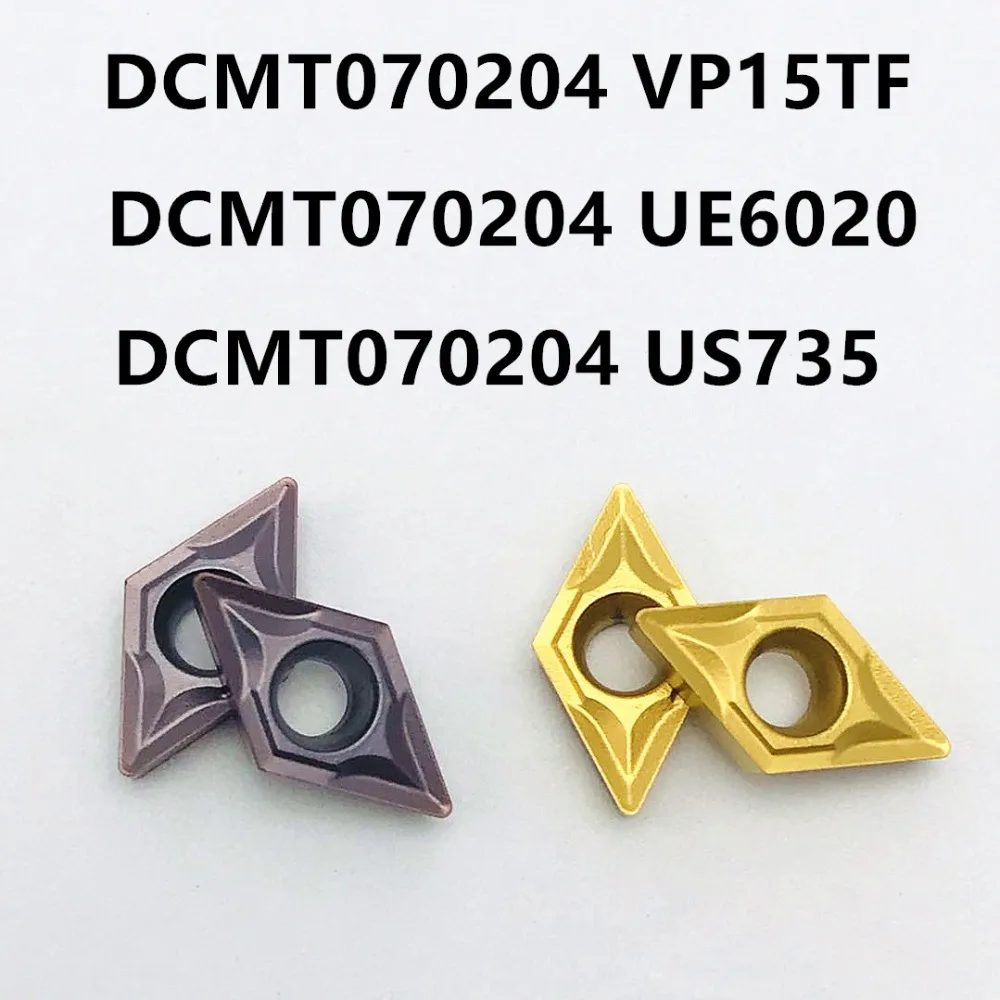 Токарный инструмент DCMT070204 VP15TF UE6020 US735 для внешней обточки токарный металла