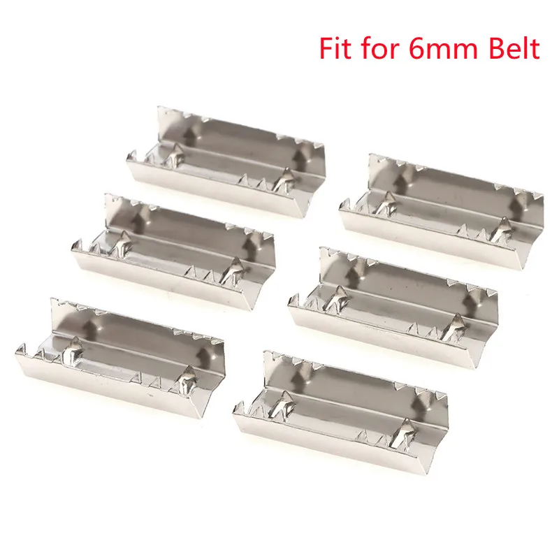 6pcs Belt Clip Lock For 2GT Belt Timing Belt 6MM Belt Clamp Crimp Style 3D Printer Accessories Fit for 6mm Belt