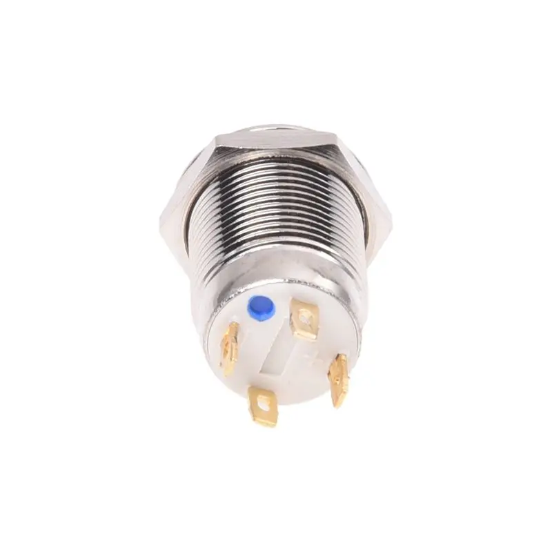 Promotion! 3V Push Button Switch Doorbell Blue LED 12 mm Silver | Строительство и ремонт