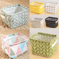 desk storage box cotton linen waterproof cabinet underwear home office sundries organizer basket