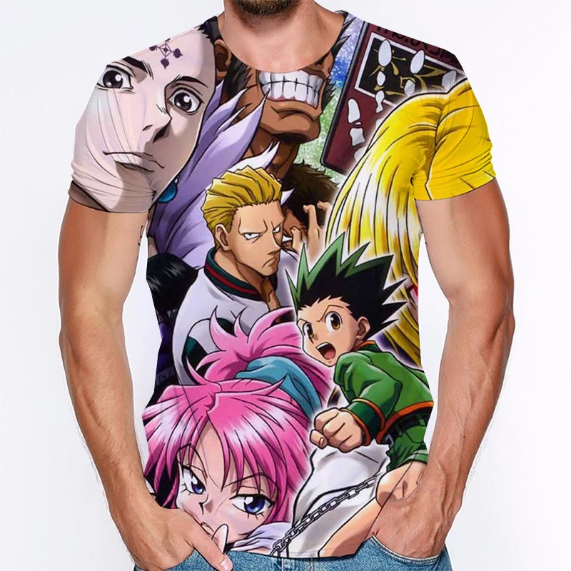 

Men Women Hunter X Hunter T Shirt New Fashion Tops Tees Hunter X Hunter beautiful Printed Short Sleeve Boys Girls Unisex T Shirt